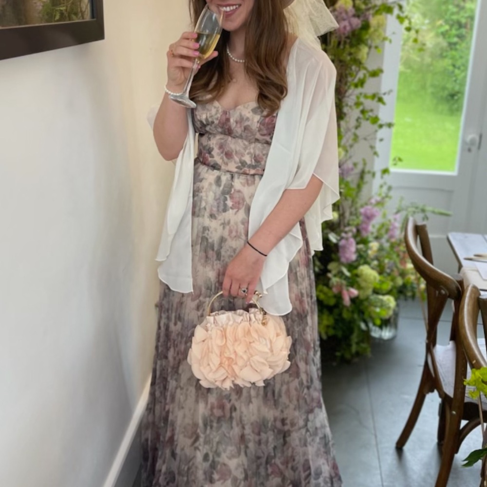 Lulu's Strapless Floral Dress